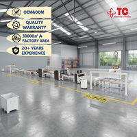 Machine de laminage entièrement automatique à colle thermofusible PUR pour adhésifs polyuréthanes à film brillant personnalisés TC Woodworking