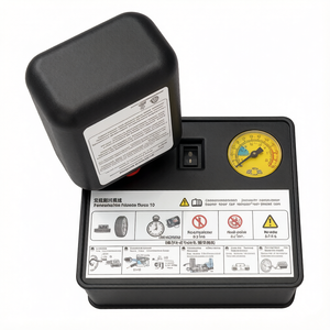 Kit de Reparación de Neumáticos Portátil, Juego de Compresor de <span class=keywords><strong>Aire</strong></span> con Manómetro para Mantenimiento de Neumáticos de Automóviles, Motocicletas y Bicicletas - Product Image 1