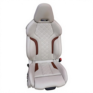Asientos Deportivos de Cuero Blanco y Fibra de Carbono, Estilo Racing, para M2 M3 M4 M5 M6 M8, en Venta - Product Image 1