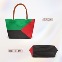 Sac fourre-tout élégant pour femme, à porter à la main ou en bandoulière, avec imprimé artistique décoratif sur le thème de la Martinique, sac à main portable décontracté pour les voyages