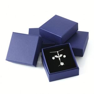 Exquisite Specialty Texture Lid and Base Gold Faux Leather Cardboard Leatherette <b>Paper</b> Ring Jewelry Gift Box - Product Image 3