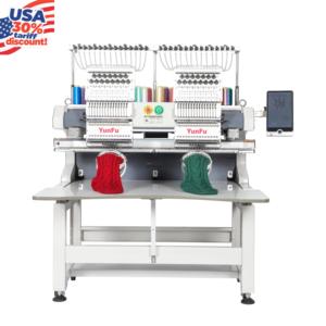 Tappo di riduzione della tariffa/t-shirt/macchina da ricamo piatta 2 teste 12-15 aghi per la consegna a domicilio con cuscinetto computerizzato spedizione rapida - Product Image 4