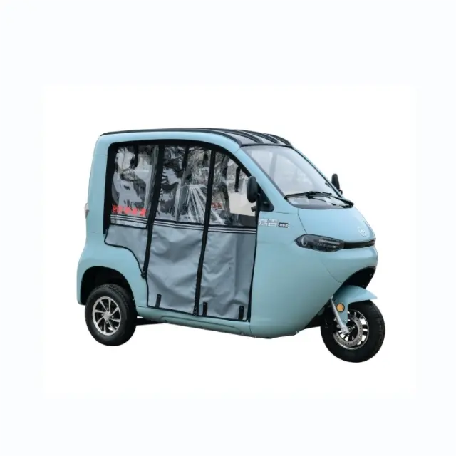 Più economico completamente chiuso cabina mobilità Scooter 1500w super potenza triciclo elettrico porta aperta e finestra