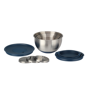 Juego de cuencos y ralladores de acero inoxidable con tapas - Product Image 5