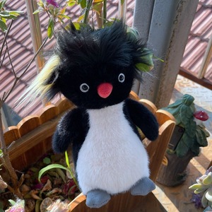 EZBABY Série d'animaux amusants en peluche : Poupées et jouets en peluche en forme de sculptures de sable, avec tête éclatante, modèles Pingouin, Canard, Perroquet, rembourrés en coton PP - Product Image 2