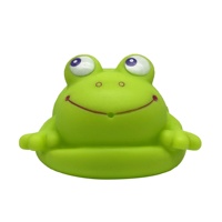 Ensemble de jouets de bain pour bébé personnalisé, sans moule, petit, écologique, grenouille, hippopotame, poisson de dessin animé, jouet de bain, pulvérisation d'eau, jouets animaux