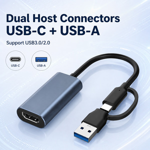 การ์ดจับภาพวิดีโอ HDMI แบบ USB 3.0ช่องเสียบอินพุต4K * 60Hz ชนิดอินพุต-c/a RGB ไฟ MS2130S เสียบสำหรับการถ่ายทอดสดกล้องคอมพิวเตอร์แอนดรอยด์ - Product Image 3