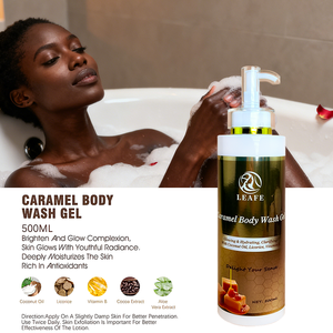 Perawatan Kulit Glowing untuk Wanita Kulit Hitam Produk Perawatan Kulit Organik Set Perawatan Kulit Karamel Kakao Alami Hidrasi Label Pribadi (Baru) - Product Image 3