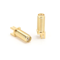 Conector macho hembra SMA recto de montaje en PCB, conectores coaxiales RF para PCB,