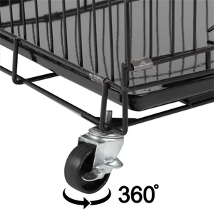 Multi-Function Foldable Square Pet Carrier for Dogs <b>Cats</b> Hamsters Eco-Friendly Metal Cage with <b>Box</b> - Product Image 3