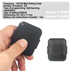 Đẹp Kỷ Nguyên flo2re cửa nhà để xe điều khiển từ xa cho đẹp flor-s FLOR2-S flo4re inti on2 on4 on2e on4e 433.92MHz cán mã mở - Product Image 3