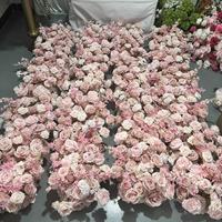 IFG Bloemendesign Benodigdheden Prachtige 2,4m lange roze bloemenloper voor bruiloft, huis, kantoor, hotel, wanddecoratie