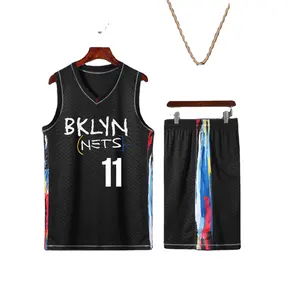 Toptan 13 harden ağları-Toptan Brooklyn şehir ağları kazanılmış baskı basketbol forması Durant #7 Irving #11 sertleştirilmiş #13 eğitim spor forması