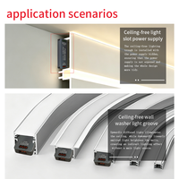 Adaptador de Corriente para Tira de Luz LED Mini de Aluminio HUARON HRMN 12V/24V, IP44, Certificado CE, Uso Industrial, Sin Parpadeo
