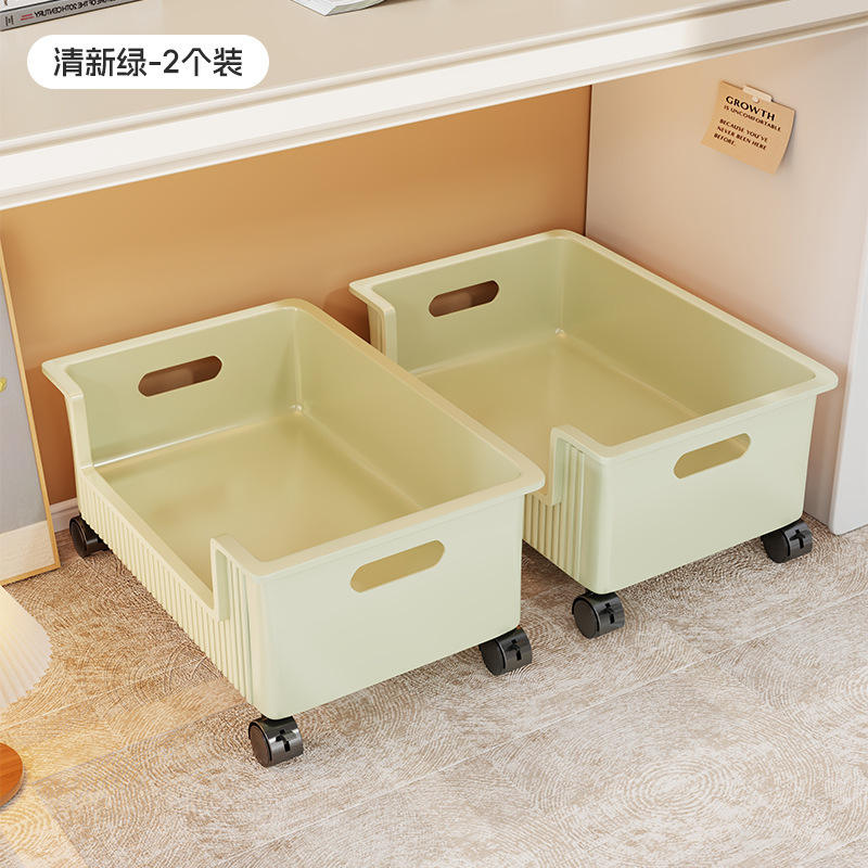 Lot de 2 roulettes vert frais