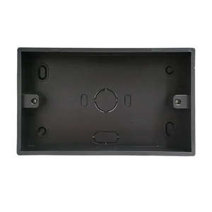 Novski Fabriek 146 2 Bende Switch Socket Installatie Pvc Plastic Oppervlak Gemonteerd Verborgen Zwarte Aansluitdoos