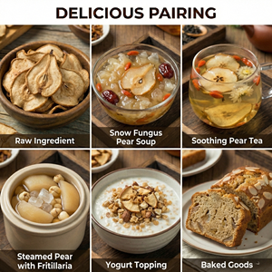 Tranches <span class=keywords><strong>de</strong></span> <span class=keywords><strong>poire</strong></span> des neiges séchées au soleil fiables, qualité supérieure, vente en gros directe usine pour les marchés importateurs TCM à grande échelle - Product Image 3