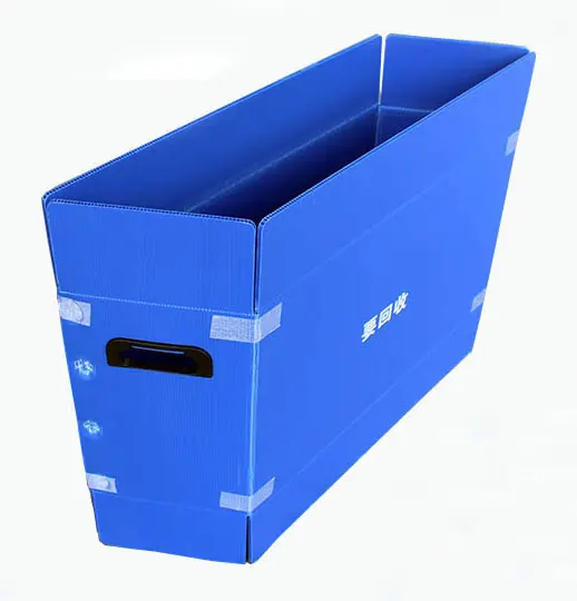 Wholesale custom Strong and durable folding Pp Coroflute Corrugated Plastic Storage Box