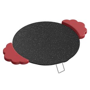 กระทะย่างไฟฟ้าแบบฝรั่งเศสสำหรับใช้ในบ้านและโรงแรมใช้งานได้สะดวกในร่ม/กลางแจ้งมีคุณสมบัติควบคุมอุณหภูมิแบบ PTFE พื้นผิวหินอ่อน - Product Image 1