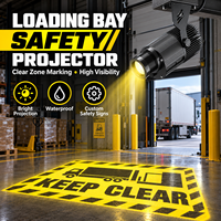 Projecteur LED Gobo 300W 600W ultra lumineux pour signalisation virtuelle, idéal pour la sécurité des entrepôts industriels et la publicité extérieure