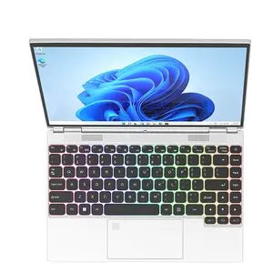 Laptop bisnis cangkang logam ramping, Laptop 14 inci dapat disentuh dengan 4 dalam 1 mode multi-operasi