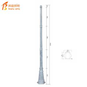 Lampadaire européen Lampe de jardin Lampe de pelouse Lampe d'extérieur étanche Paysage Jardin Villa Communauté Double Tête 3 mètres de haut Pole <span class=keywords><strong>La</strong></span> - Product Image 1