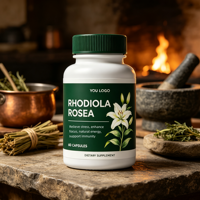 Capsules d'extrait de Rhodiola Rosea en gros – Complément alimentaire pour le soutien immunitaire, la clarté mentale et l'énergie naturelle – Direct usine