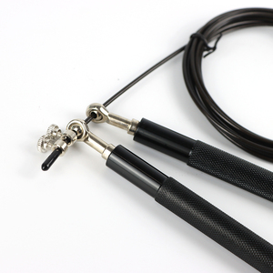 <span class=keywords><strong>Corde</strong></span> <span class=keywords><strong>à</strong></span> <span class=keywords><strong>sauter</strong></span> haute performance avec câble en acier de 2,5 mm, poignée en aluminium, réglable jusqu'<span class=keywords><strong>à</strong></span> 3 m, équipement de fitness et d'entraînement sportif unisexe de haute qualité - Product Image 6