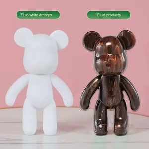 Fait à la main bricolage blanc embryon conception résine ours ornement Internet célébrité fluide <span class=keywords><strong>violent</strong></span> ours boutique étals en gros - Product Image 2