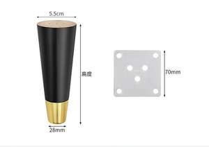 Заводская оптовая продажа, прочные деревянные ножки, прочные цилиндрические винтовые деревянные опорные ножки 150 мм, аксессуары для ножек кровати - Product Image 6
