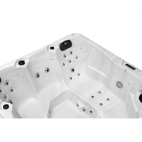 Baignoire hydromassante autoportante pour intérieur, bain à jets d'eau pour adultes, baignoire de spa pour immersion relaxante
