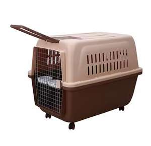 Boîte de <span class=keywords><strong>Transport</strong></span> pour animaux de compagnie de petite et moyenne taille Transporteur pour animaux de compagnie en plastique portable classique avec fermeture à bouton Style de <span class=keywords><strong>sac</strong></span> à <span class=keywords><strong>dos</strong></span> pratique - Product Image 4