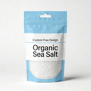 Bolsa con cierre vertical de diseño personalizado gratuito para sal marina orgánica con muesca de apertura, bolsa de embalaje de plástico a prueba de humedad - Product Image 2