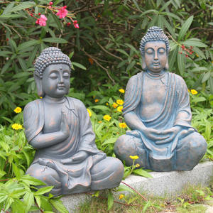 Statue de jardin <span class=keywords><strong>bouddha</strong></span> en granit fait main de grande taille - Product Image 1