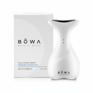 Bowa Signature White, bâton de cire dépilatoire rafraîchissant sans parfum, double thérapie de refroidissement pour le visage et le corps, pour une peau saine - Product Image 2