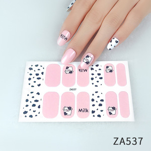 14 <span class=keywords><strong>autocollants</strong></span> pour <span class=keywords><strong>ongles</strong></span> en gel semi-durci UV, de qualité supérieure, longue durée, couvrance totale, gel UV/LED semi-durci - Product Image 4