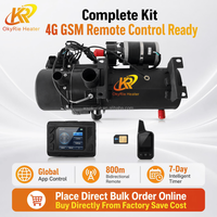 Chauffage de stationnement hydronique diesel 10KW 12V 24V avec télécommande pour système de chauffage AC du moteur de véhicule, direct usine