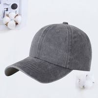 Gorra de Béisbol Coreana Vintage Lavada de 6 Paneles, Ajustable y Lavable, con Logotipo Personalizado Impreso y Bordado, Transpirable, Deportiva
