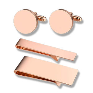 中国製造カスタマイズされた金属高級ブランク刻印ウェディングカフリンクス男性用ソフトエナメルダイヤモンドロゴカフリンクス - Product Image 6