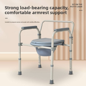 Chaise de toilette pliable en plastique pour hôpital, pour personnes âgées, patients handicapés, fauteuil roulant, avec cuvette mobile pour <span class=keywords><strong>douche</strong></span> et salle de bain - <span class=keywords><strong>Prix</strong></span> - Product Image 4