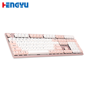 Anh Đào Trục <span class=keywords><strong>USB</strong></span> loại-C 108 Phím Ba Chế Độ Im Lặng Chơi Game Cơ Khí Kích Thước Đầy Đủ Bàn Phím Mới - Product Image 1