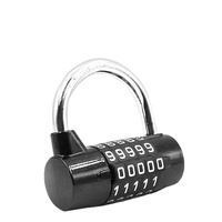 Cadenas de sécurité de pointe XMM-8057 à 5 chiffres en alliage de zinc, à combinaison réinitialisable, pour salle de sport, code de sécurité tendance