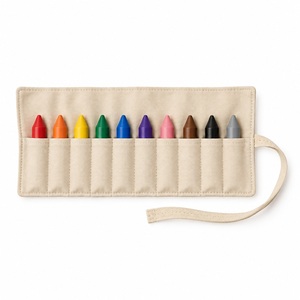 Rouleau de toile pour crayons, étui à crayons enroulable pour enfants, pochette pour outils de dessin pour enfants, logo personnalisé, vente en gros - Product Image 1