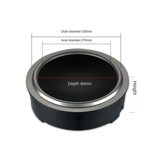 3000-3999W Electromagnetic Heating Instant Heating Countertop Stainless Steel 2 <b>Burners</b> Touch Control Household Use Induction - Product Image 4