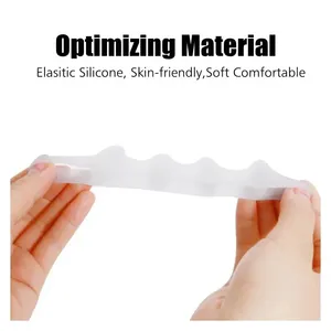 1Pair New Protective Toes Separator Suitable Bunion Corrector Material Soft Gel Straightener <b>Spacers</b> Stretchers Care Tool - Product Image 5