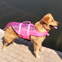 Gilet de sauvetage pour chien en polyester/nylon personnalisé décoratif requin sirène, maillot de bain pour toutes les saisons