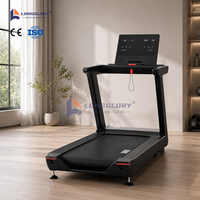 Tapis roulant motorisé électrique pour entraînement aérobie commercial, test de fréquence cardiaque 20 km/h, pour club de fitness