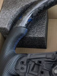 <span class=keywords><strong>Volante</strong></span> de Fibra de Carbono Azul para Interior de Auto vw MK8 GTI GTD Passat <span class=keywords><strong>Golf</strong></span> <span class=keywords><strong>4</strong></span> 6r MK4 5 6 7 7.5 8 7 R GTE Variant R-Line T6 V6 - Product Image 2