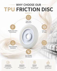 Disque de friction de remplacement durable Barmag FK6 pour machine de texturation à faux torsions, comme composant de texturation pour fil de nylon - Product Image 6