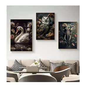 Etsy Dropshipping 100% peint à la main animal art fait à la main peinture à l'huile toutes sortes d'oiseaux peinture à l'huile peinture sur toile